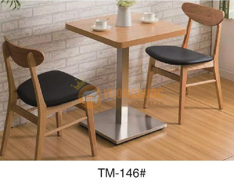 Bộ bàn ghế cafe phong cách hàn quốc HOY TM146-1